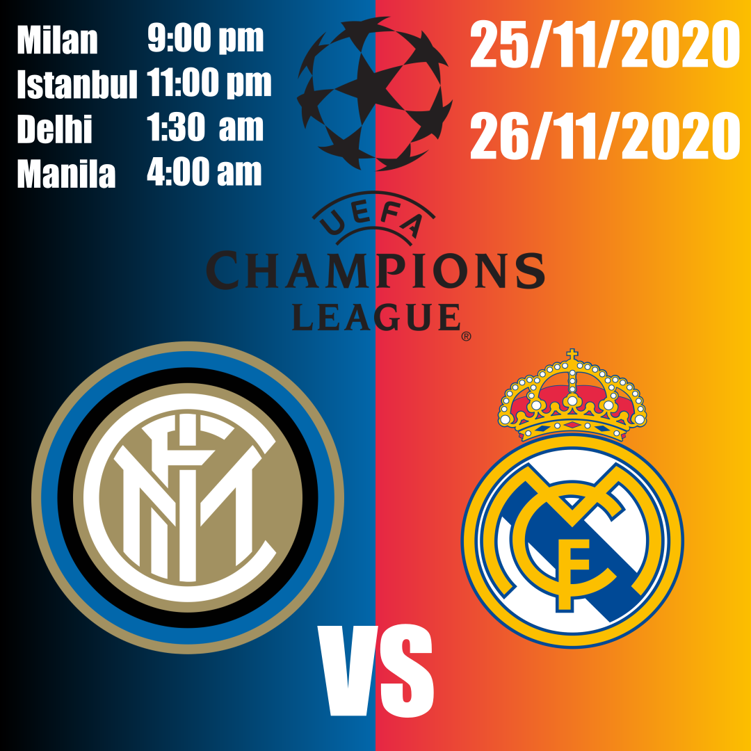Inter vs Real Madrid UCL group stage preview