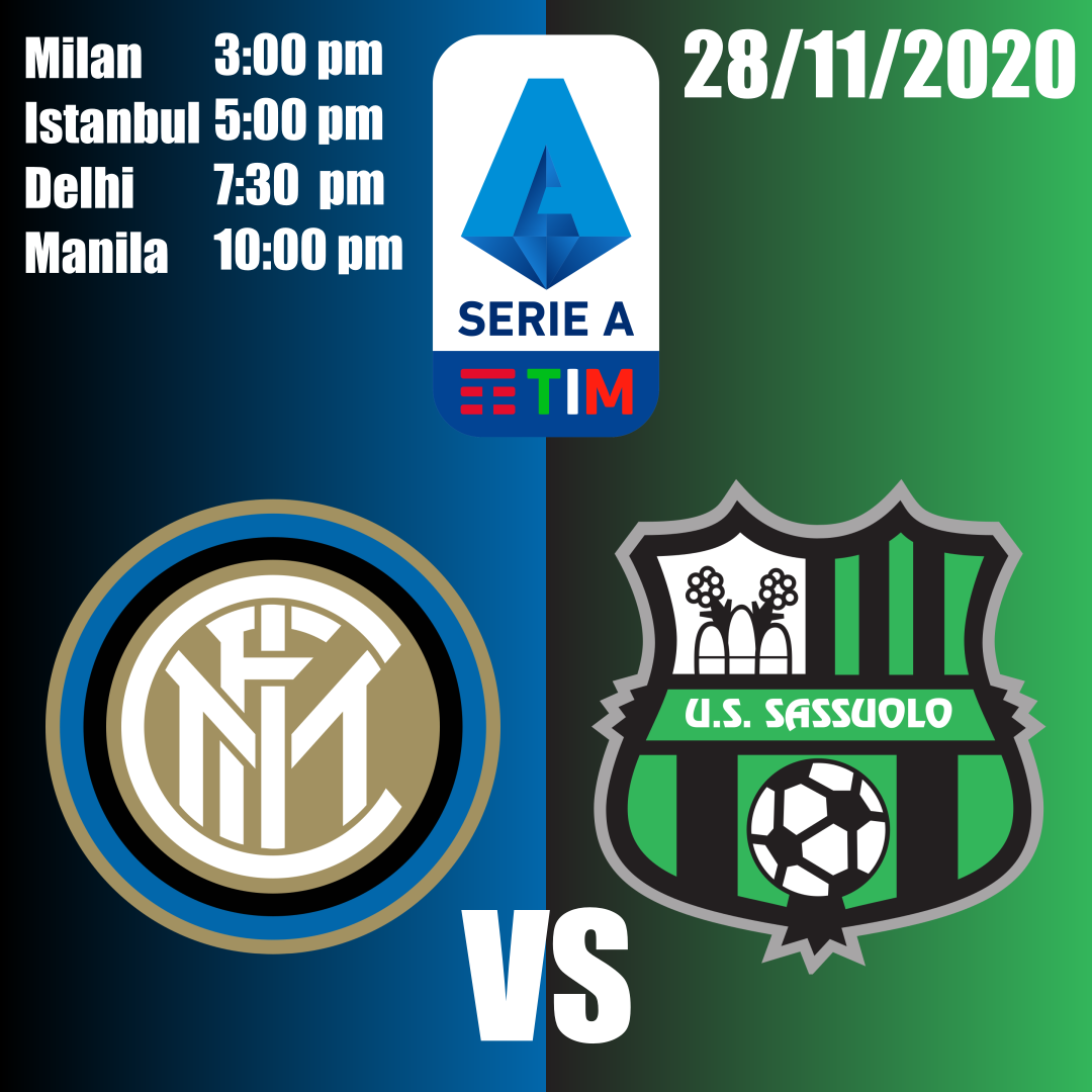 Sassuolo vs Inter 20/21 Serie A preview