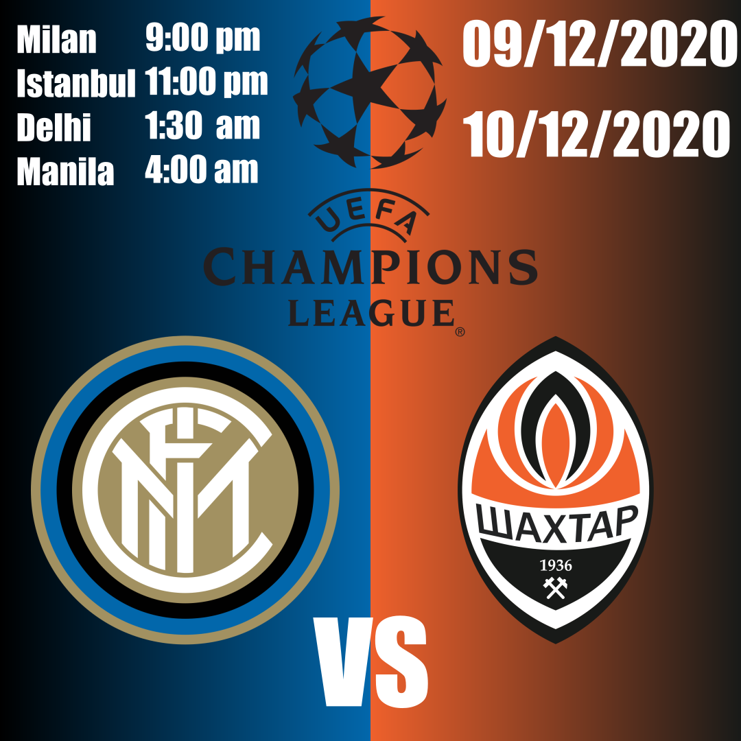 Inter vs Shakhtar UCL virtual knockout for the Nerazzurri