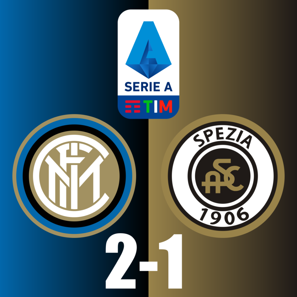Inter beat Spezia 2-1