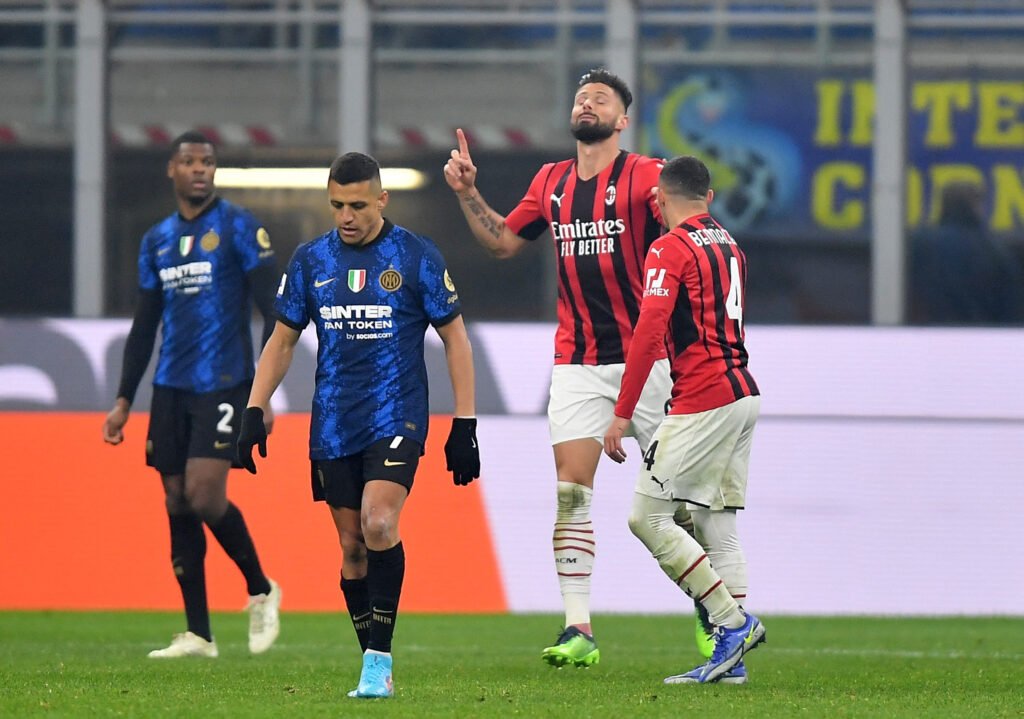 Leao scores a brace as AC Milan beat Inter