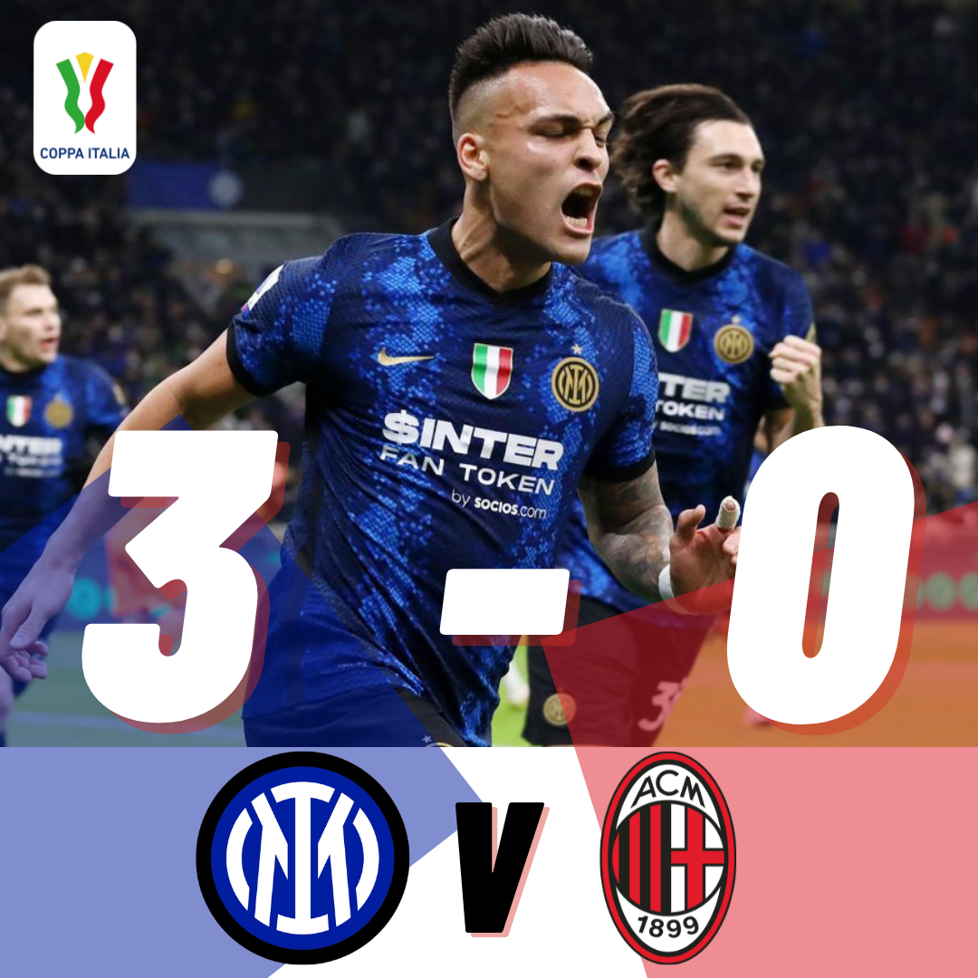 Inter get past Milan to reach the Coppa Italia final